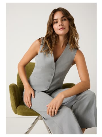 More & More verkürzte, weite, Culotte in grey melange