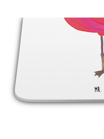 Mr. & Mrs. Panda Untersetzer Flamingo Classic ohne Spruch in Weiß