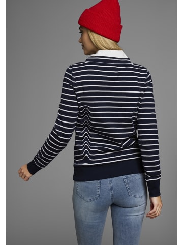 Kangaroos Sweatshirt in marine-weiß