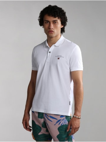 Napapijri Polo "Elbas Ss 4" in Weiß