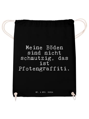 Mr. & Mrs. Panda Säckchen Meine Böden sind nicht... mit Spruch in Schwarz