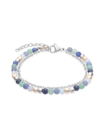 s.Oliver Fußkette Colorful Beads in silber