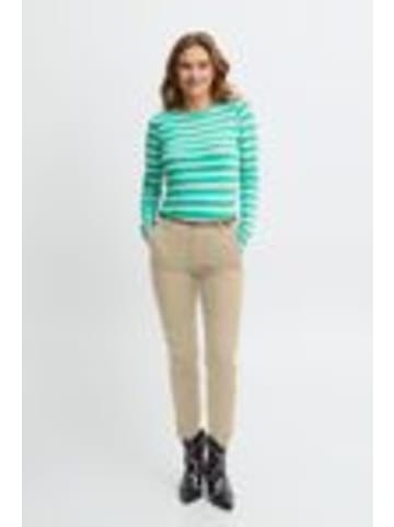 b. young Langarm-Shirt BYPAMILA Slim fit in Ming Green Mix