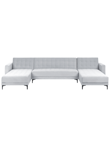 Beliani 3-tlg Modulsofa ABERDEEN in Grau/Schwarz