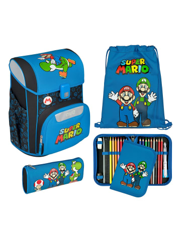 SCOOLI EasyStart Schulranzen-Set 5-teilig in Super Mario