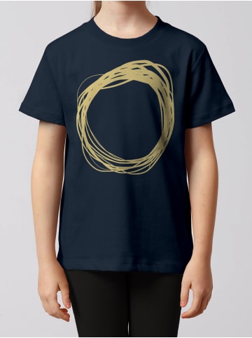 wat? Apparel T-Shirt Kreis in Dunkelblau