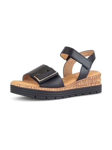 Gabor Comfort Keilsandaletten in Schwarz