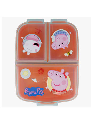 Peppa Pig Brotdose Peppa Pig | 3 Fächer | Peppa Wutz | Lunch to Go | Vesper Dose