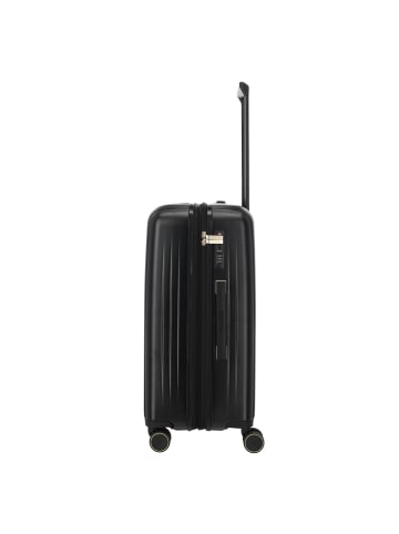 travelite Barbara Novelty 4 Rollen Kofferset 3-teilig mit Dehnfalte black