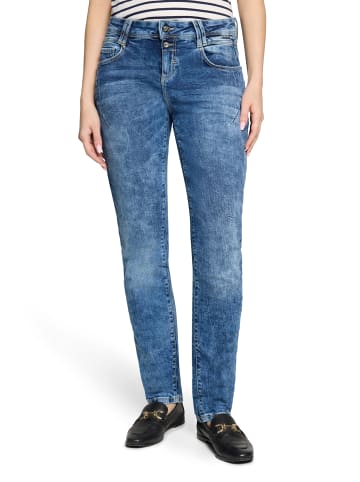 CARTOON Boyfriend-Hose mit Nieten in Blau