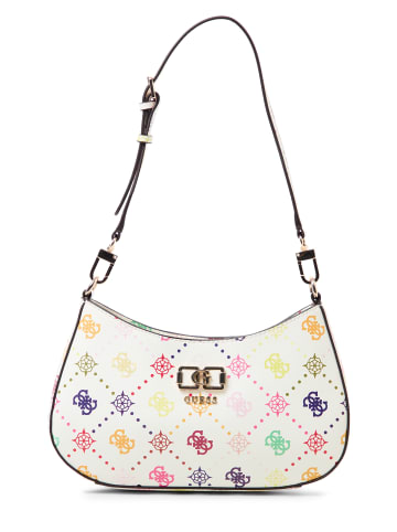 Guess Handtasche Emelie Logo in ecru mehrfarbig - 0001