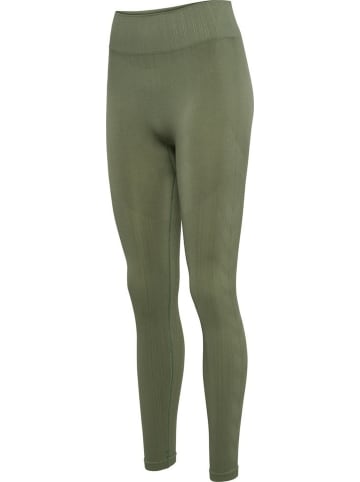 Leggings "Hmlmt Define Seaml Scrunch Tights" in Grün