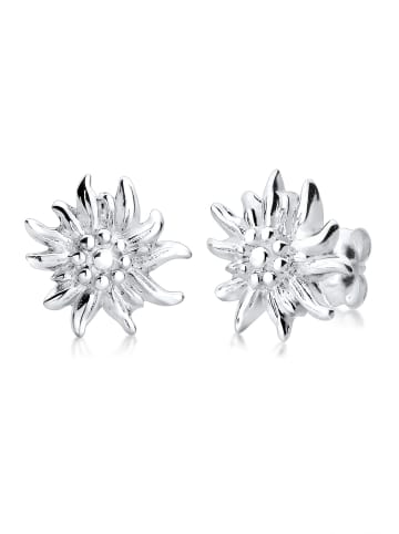 Elli Ohrringe 925 Sterling Silber Edelweiss, Trachtenschmuck in Silber