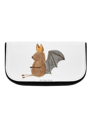 Mr. & Mrs. Panda Kulturbeutel Fledermaus Sitzen ohne Spruch in Weiß