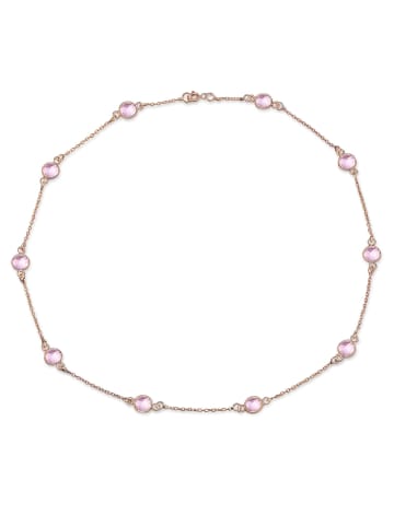 Ailoria LAVANDE Halskette Pink Quarz in gold