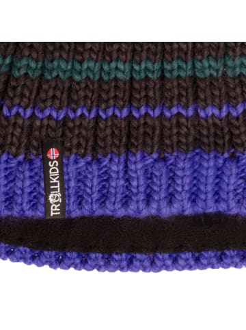 Trollkids Bommelmütze Hafjell in blue purple