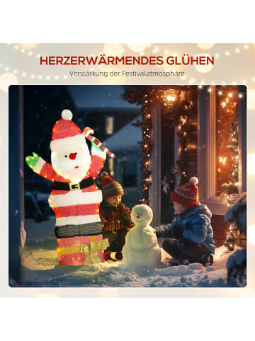 Outsunny Weihnachtsbeleuchtung-52L x 30B x 93H cm-Mehrfarbig