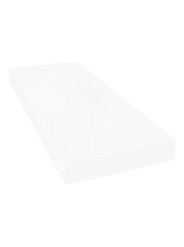 Janine Spannbettlaken Jersey Elastic in weiß