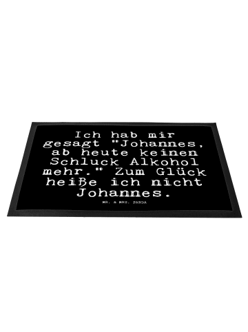 Mr. & Mrs. Panda Gummimatte Ich hab mir gesagt... mit Spruch in Schwarz