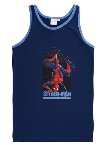 United Labels 2er Pack Marvel Spider-Man Unterhemd Tank Top Hemdchen in blau