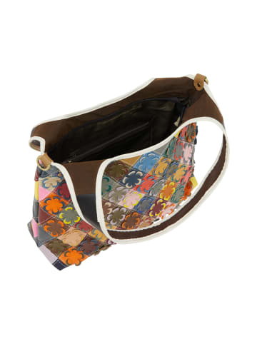 IZIA Women Hobo Bag in White Multicolor