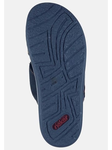 rieker Pantoletten Basic in Blau