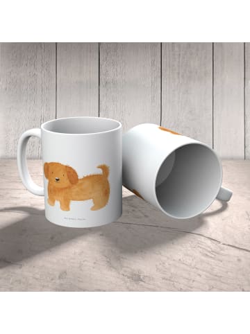 Mr. & Mrs. Panda Kindertasse Hund Flauschig ohne Spruch in Weiß