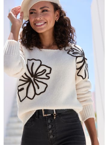 LASCANA Strickpullover in beige