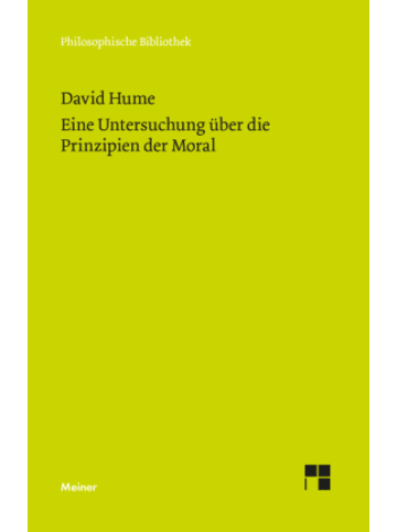 Meiner Felix Verlag Buch - Eine Untersuchung über die Prinzipien der Moral