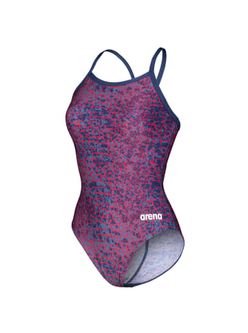 Arena Snakeskin Lightdrop-Back Schwimmanzug chlorbeständig in Rot