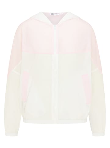 myMO ATHLSR Damen Windbreaker in Weiss Rosa