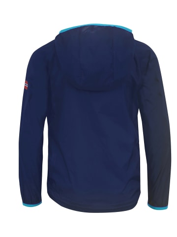 Trollkids Windjacke "Fjell" in Marine / Hellblau