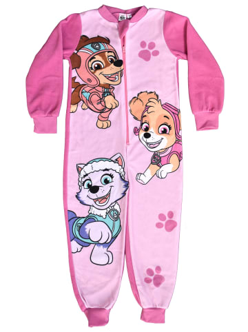 Paw Patrol Paw Patrol Jumpsuit Skye, Everest & Zuma Overall Pyjama Schlafanzug in rosa/pink