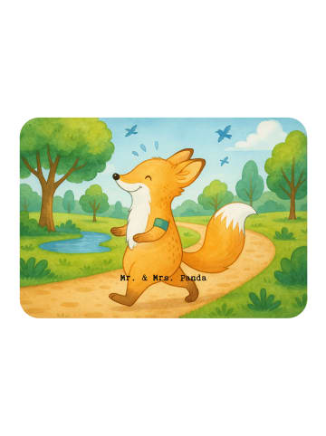 Mr. & Mrs. Panda Magnet Fuchs Joggen Design ohne Spruch in Weiß