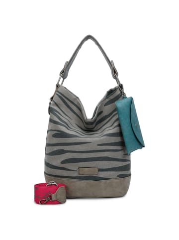 Fritzi aus Preußen Izzy07 Olga Canvas Schultertasche 27 cm zebra wild