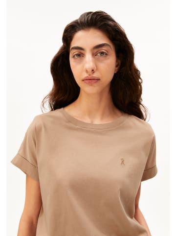 armedangels T-Shirt Idaara in camel