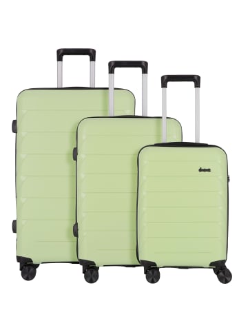 D&N Travel Line 4100 4 Rollen Kofferset 3-teilig in petrol