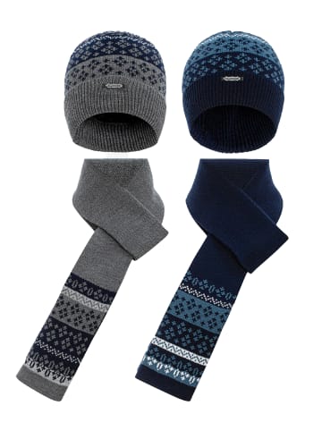 Cipo & Baxx Strickset (4-tlg.) in GREY-NAVYBLUE