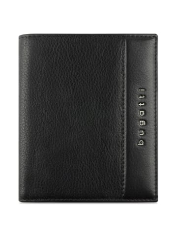 Bugatti Nome Geldbörse RFID Schutz Leder 10 cm schwarz