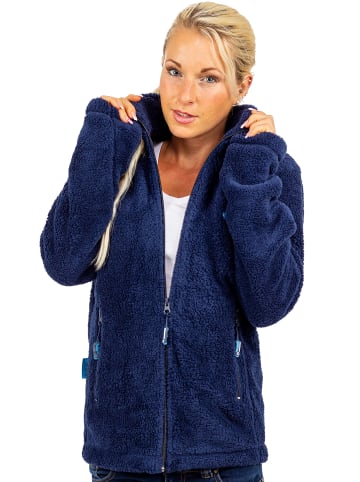 Reichstadt Damen Regular Fit Fleecejacke Kuschelige in Navy