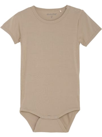 Minymo Kinder Kurzarmbody "Body SS" in Braun