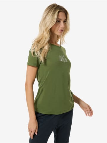 super.natural W TOP MOUNTAIN ART TEE in grün