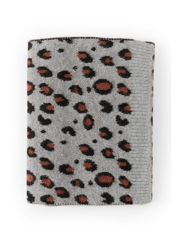 Kaffe Tuch KAmae in Grey Mel./Animal Knit pattern