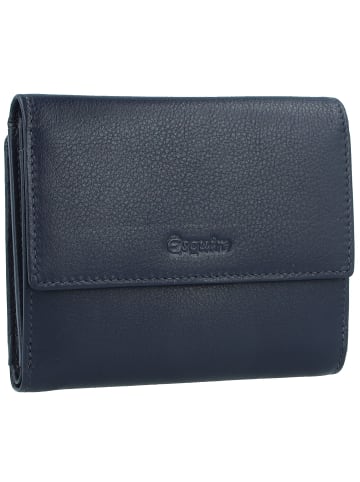 Esquire Viktoria Geldbörse RFID Leder 12 cm navy