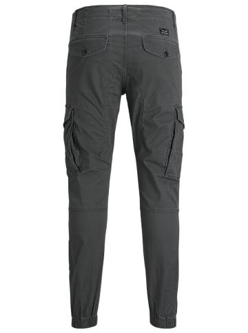 Jack & Jones Hose Cargo Jogger Pants PAUL FLAKE AKM 542 Twill Gummibund in Grau