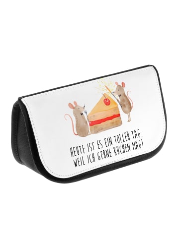Mr. & Mrs. Panda Beautytasche Mäuse Kuchen mit Spruch in Weiß