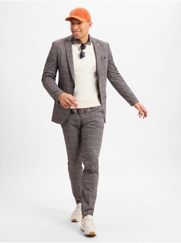 Finshley & Harding London Sakko Brixdon in braun hellgrau - 0001