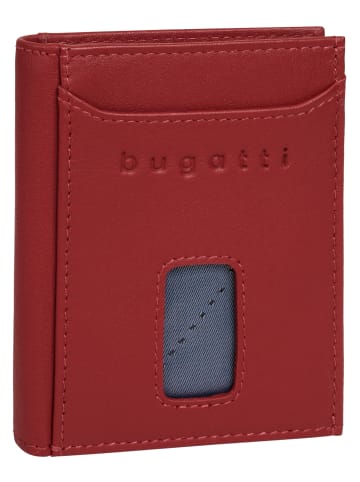 Bugatti Geldbörse SECURE SLIM echt Leder in rot