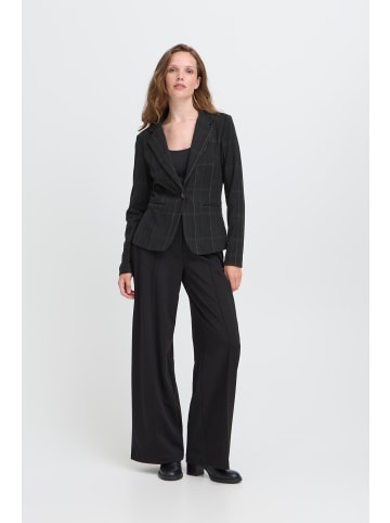 ICHI Blazer IHKATE Tight fit in BLACK/GREEN CHECK