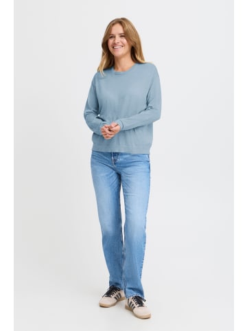 Pulz Strickpullover PZSADIE Oversize fit in Ashley Blue Melange